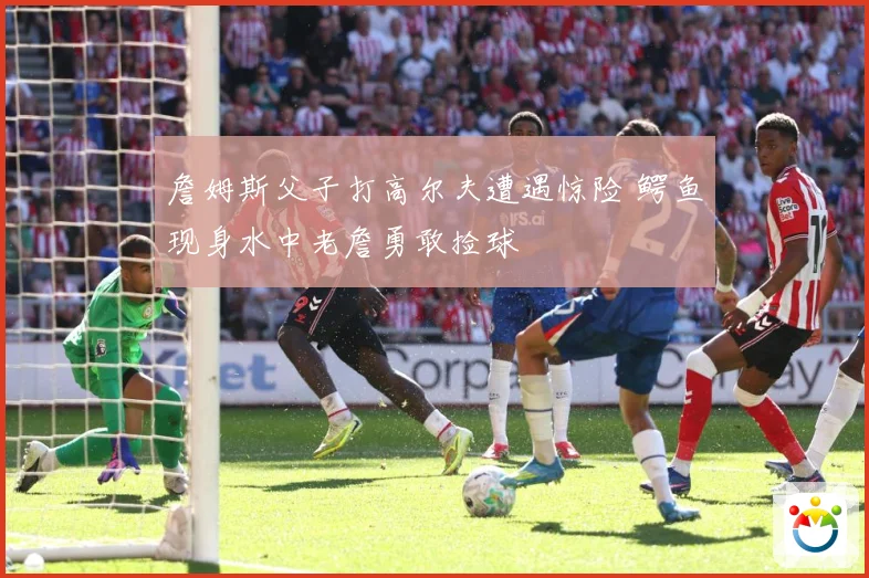 詹姆斯父子打高尔夫遭遇惊险 鳄鱼现身水中老詹勇敢捡球